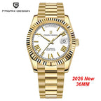 New DD36 Men's Watches PAGANI DESIGN Luxury Gold Automatic Watch Men AR Sapphire Glass Mechanical Wristwatch Men 10Bar ST16 Movt
