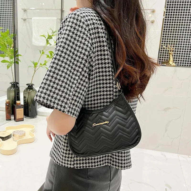 Ladies' retro shoulder bag, armpit handbag, fashionable design, crossbody bag mbzr