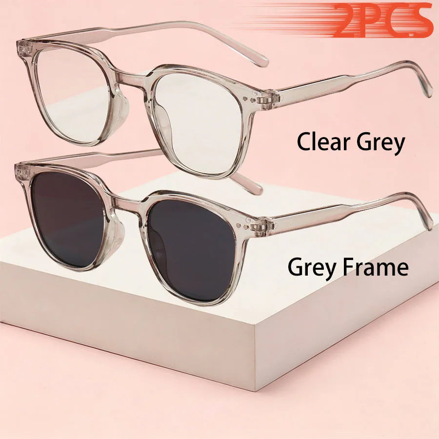 1-2PCS Fashion Small Round Unisex Cartier Glasses Blush Gradient Lenses Sunglasses For Women Men Classic Metal Decoration Sun Glasses Outdoor Driving Shade Sunglasses