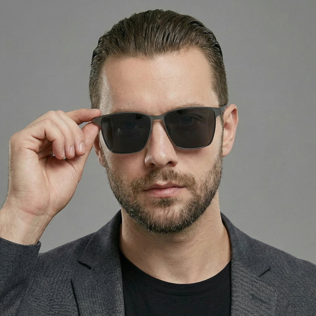 2026 Aluminum Magnesium Sunglasses High-Definition Polarized Sunglasses Men's Driver's Glasses Driving and Fishing Glasses 8177