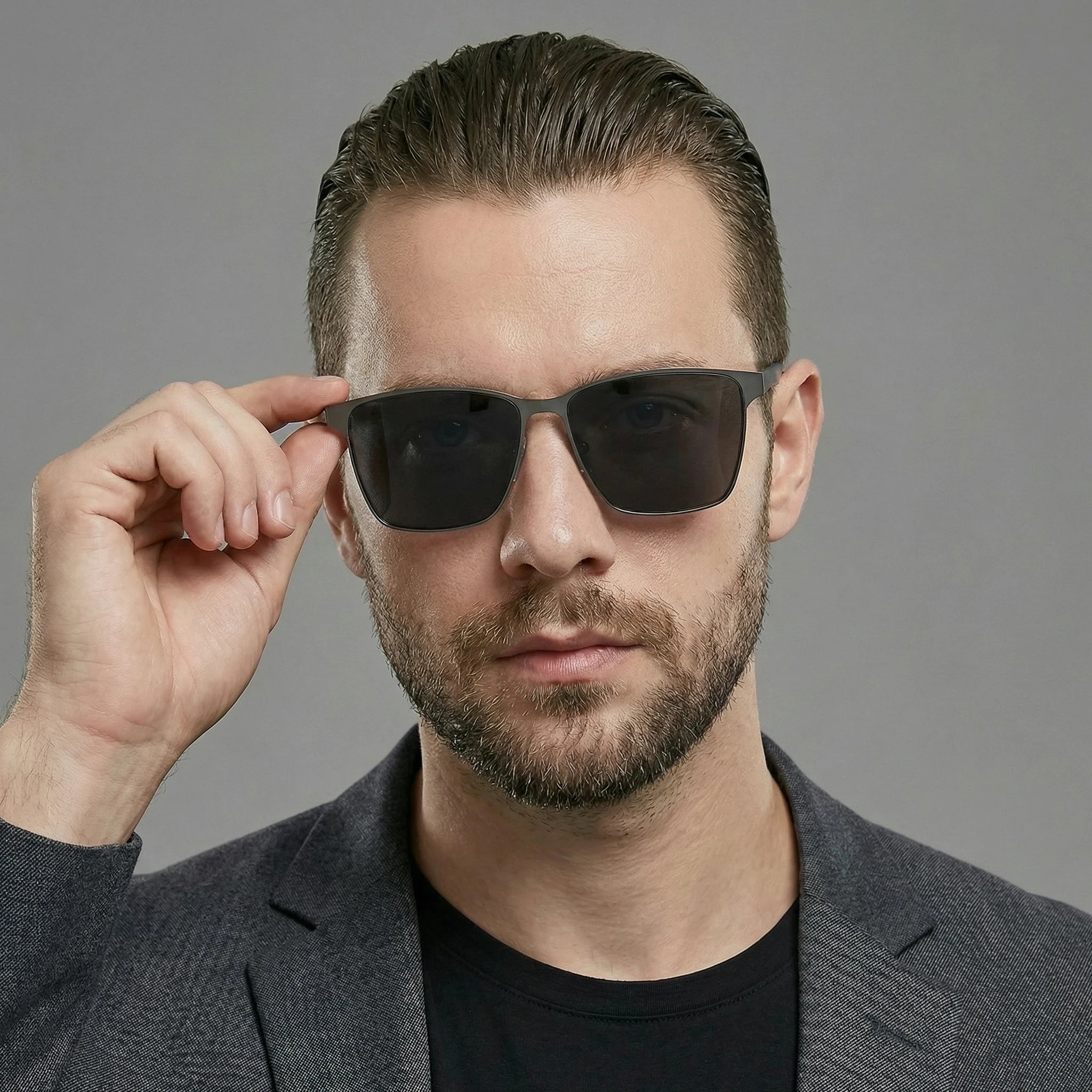2026 Aluminum Magnesium Sunglasses High-Definition Polarized Sunglasses Men's Driver's Glasses Driving and Fishing Glasses 8177