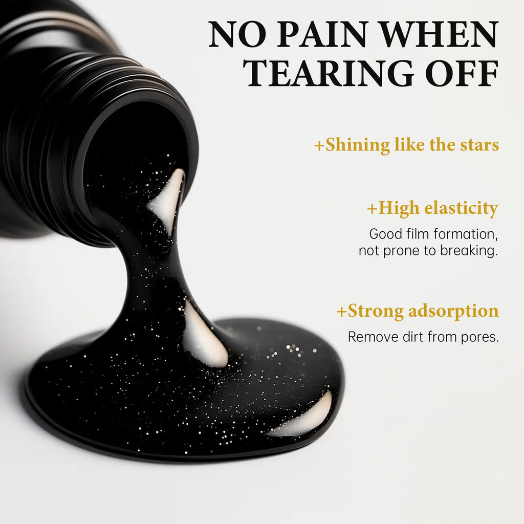 Natural Charcoal Blackhead Peel-Off Mask, Deep Cleansing, Oil Control, Suitable for Oily Skin, Unclogs Pores, Brightens Skin mbzr