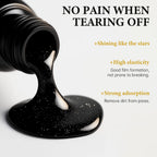 Natural Charcoal Blackhead Peel-Off Mask, Deep Cleansing, Oil Control, Suitable for Oily Skin, Unclogs Pores, Brightens Skin mbzr