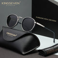 KINGSEVEN Original Causal Round Frame Sunglasses Fashion Men Polarized UV400 Luxury Retro Women Driving Summer Oufdoor Glasses