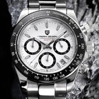 2026 New PD-1644 PAGANI DESIGN Top Brand Men's Sports Quartz Watches Sapphire Stainless Steel 100M Waterproof Luminous Chronograph Luxury Reloj Hombre