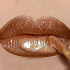 2024 Liquid Lipstick Chewy Golden Metallic Lip Gloss Shimmer Texture Golden Bling Glitter Lipstick Suitable Makeup Face Paint mbzr