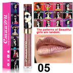 Gold Flash Liquid Lipstick Shimmer Lip Gloss Beauty Girl Diamond Glitter Lip Tint Waterproof Long Lasting Lipsticks Makeup mbzr