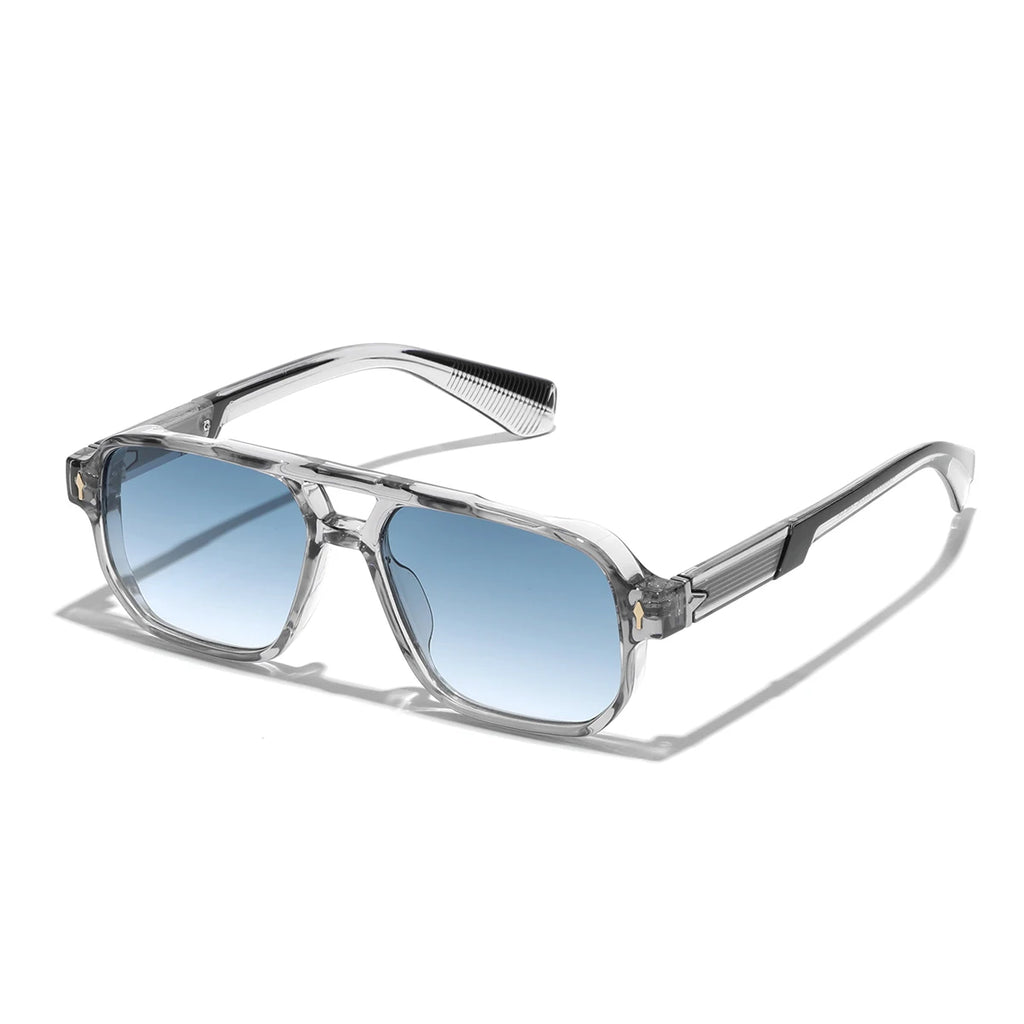 Retro 2026 Transparent Frame Sunglasses for Men and Women luxury brand designer UV400 Protection, Stylish for Driving & Outdoors mbzr