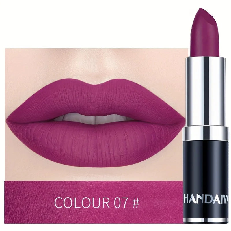 Matte Lipstic Long-Lasting, High-Pigment Velvet Finish, Smooth & Non-Drying Formula, Multiple Bold Shades for All Skin Tone mbzr