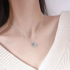 LATS Star Moon Pendant Necklaces for Women Simple Clavicle Chain Fashion Jewelry Accessories