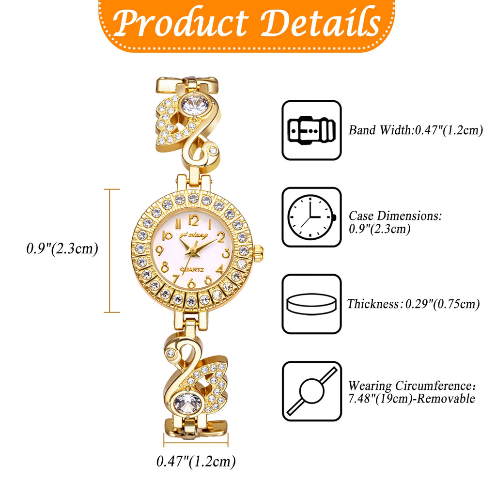 Ladies Watch Quartz Ultra thin full diamond case Arabic numerals scale full diamond cygnet decorated watch band Ladies bracelet
