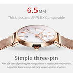 OLEVS 5869 Women Watch Fashion Simple Ultra Thin 6.5mm Quartz Women's Watch Top Brand Calendar Waterproof Women Luxury Watch mbzr