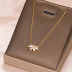 Simple Stainless Steel Horse Eye Zircon Necklace Fashion Elegant Crystal Collarbone Chain For Women Trendy Jewelry Accessories