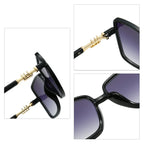 2026 Vintage Square Women's Sunglasses Luxury Designer Sun Glasses Classic Eyeglasses Lady UV400 Big Frame Mirror Oculos De Sol