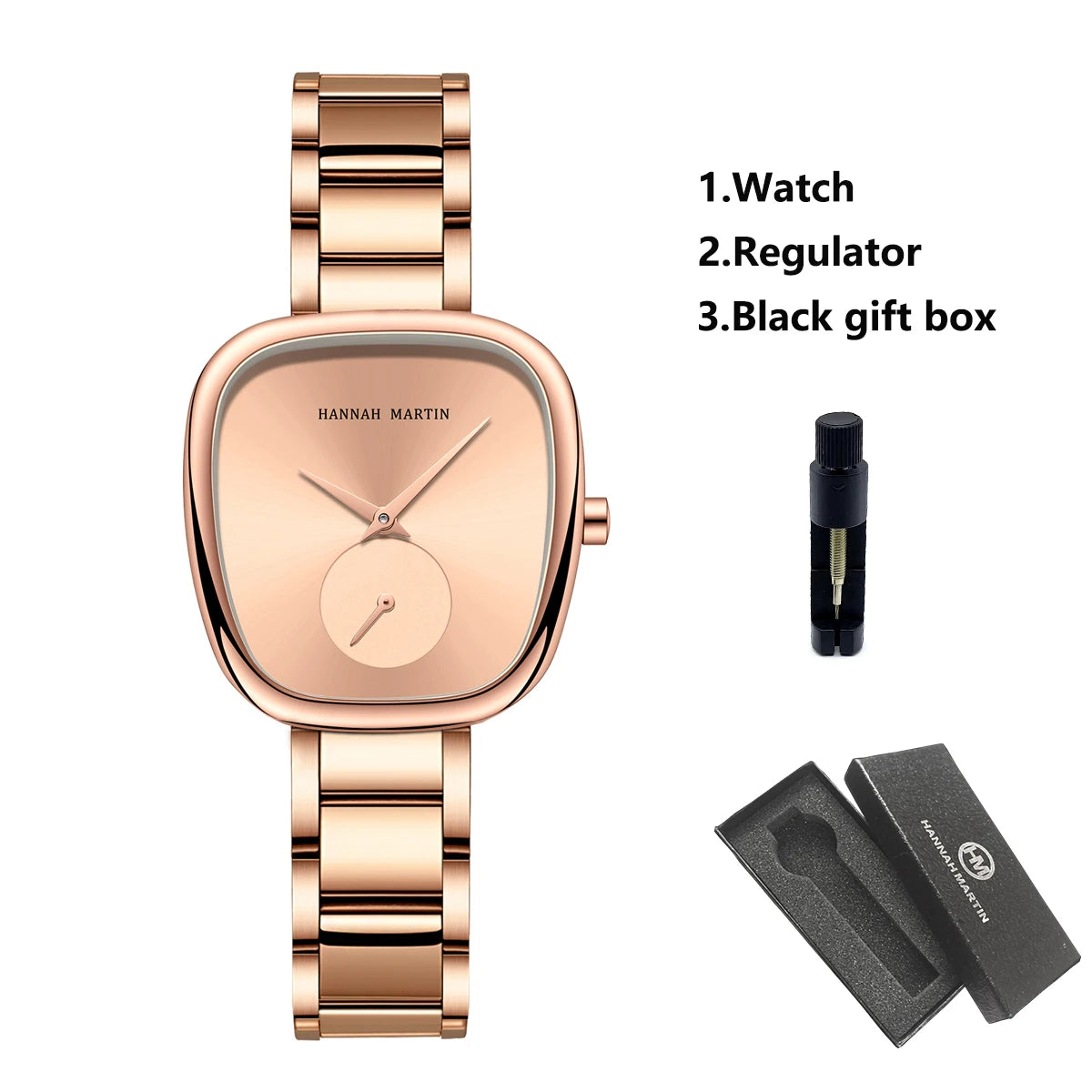 1 Set Women Watch Stainless Steel Strap Rose Gold Oval Timing Clock Quartz Movement Simple Top Brand Women Gift Daily Wear Watch mbzr