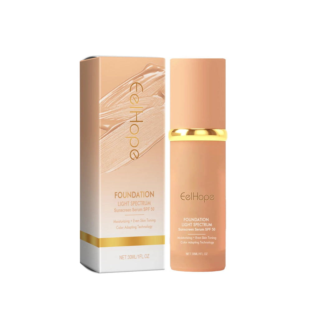 Warm Up Liquid Foundation, Natural Lightweight Concealer Moisturizing Liquid Foundation Brightening And Rejuvenating mbzr
