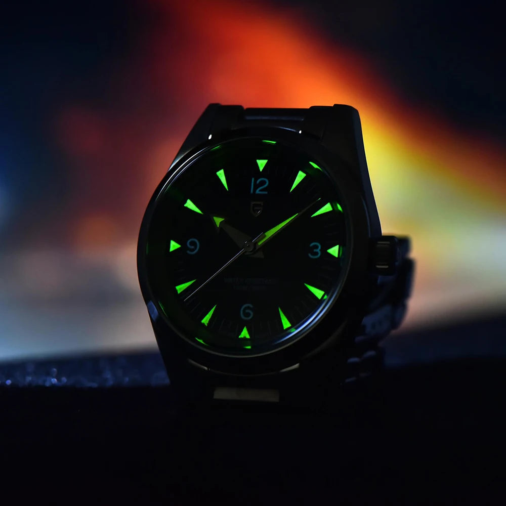 PAGANI DESIGN 38MM Retro Luxury Quartz Watches For Men VH31 Movement Sapphire Stainless Steel 100m Waterproof Reloj Hombre