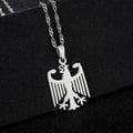 2025 Trendy US EU Hot Sale Stainless Steel Germany Eagle Pendant Necklace Unisex Couple Ethnic Style Patriotic Jewelry Gift
