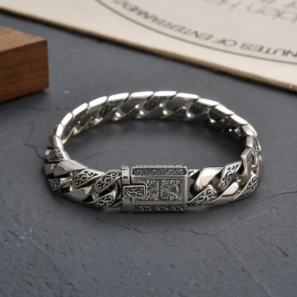 Timeless Vine Garland Buckle Retro Punk Tank Bracelet Jewelry Creativity Gift
