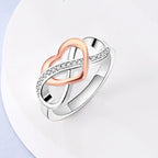 MULA Original 925 Sterling Silver Rings High Quality Eternal Love Rings For Women Lady Wedding Band Party Fashion Jewelry Gift