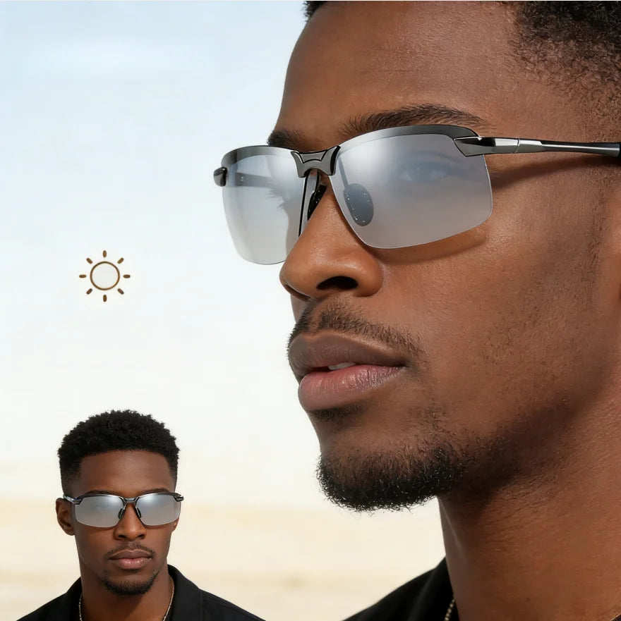 Polarized Photochromic Sports Sunglasses Day & Night
