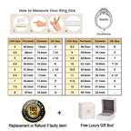 Newshe Solid 925 Silver Engagement Ring Wedding Band Fine Jewelry Luxury Solitaire Round Cubic Zircon Imitation Diamond Rings