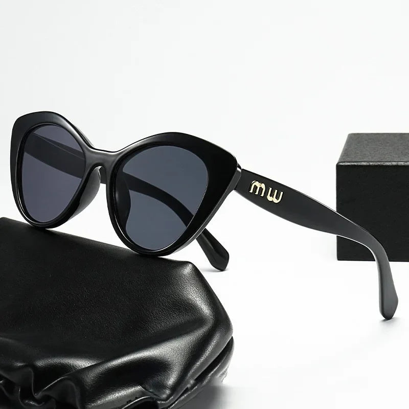 Luxury Eyewear Gradient Anti-reflective Light Vintage Cat Eyes Sunglasses UV400 mbzr