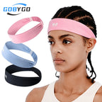 GOBYGO 1Pcs Elastic Sports Hairband Running Fitness Antiperspirant Band Sweat Absorbing Breathable Badminton Headband Men Women mbzr