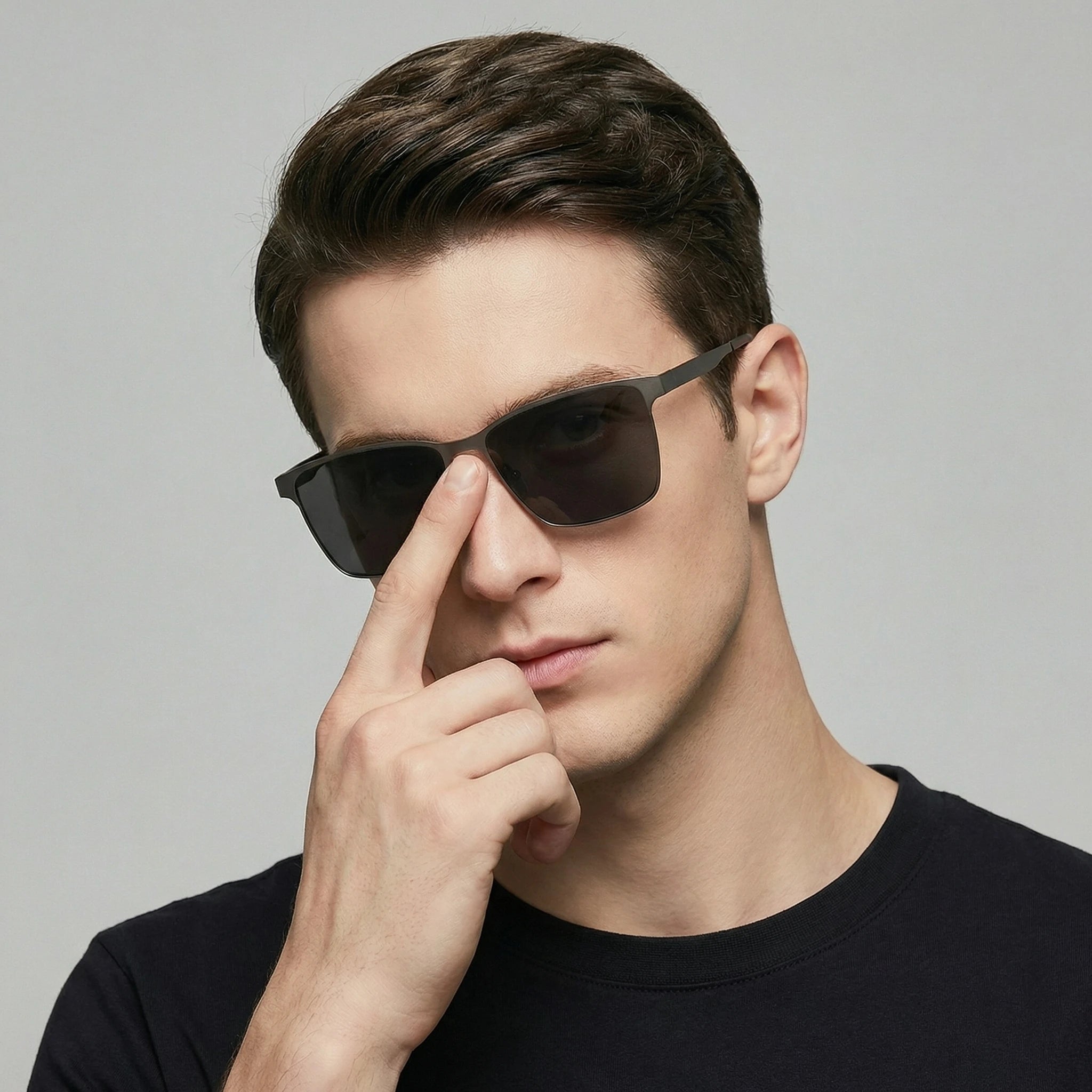 2026 Aluminum Magnesium Sunglasses High-Definition Polarized Sunglasses Men's Driver's Glasses Driving and Fishing Glasses 8177