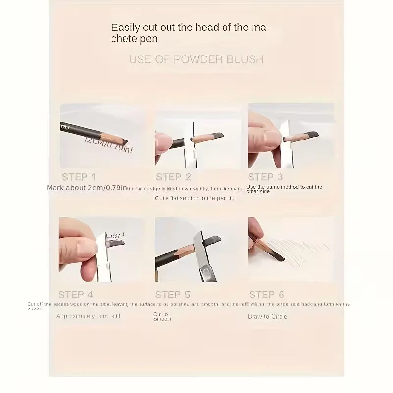 4 Pack Waterproof Eyebrow Pencils - Dual-Ended with Spoolie Brush | Smudge Proof Long Lasting Microblading for Tattooed Brows, S mbzr