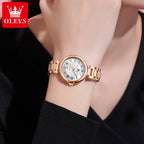 OLEVS 5608 Women Fashion Watch Stainless Steel Calendar Night Light Watch Original Brand Elegant Women Quartz Watch Reloj Mujer mbzr