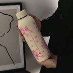 1pc550ml Sakura Tree Series Water Cup, Double-Layer Stainless Steel Insulated Coffee Cup, Cold Cup, Vacuum Flask And Insulated W mbzr