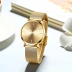 HANNAH MARTIN Top Brand Hot Selling Original Quartz Watch Women Simple Elegant Steel 36mm Japanese Movement Clock Banquet Matching & Work Leisure Watches Ladies Local Japan Quartz Movement Stainless Steel Mesh Rose Gold Water