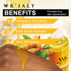 WK JALY Turmeric Brightening Peeling Oil, Exfoliation, Remove Dark Spots, Whitening, For Face, Body, Hand, Feet, All Skin Types mbzr