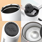 Stainless Steel Coffee Thermos Bottle Thermal Mug Leakproof Car Vacuum Flasks Coffee Cup Travel Portable Insulated Bottles mbzr