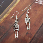 Punk Halloween Earrings for Women, Spooky Skull Skeleton Dangle Earrings for Women,Bloody Knife Drop Earring