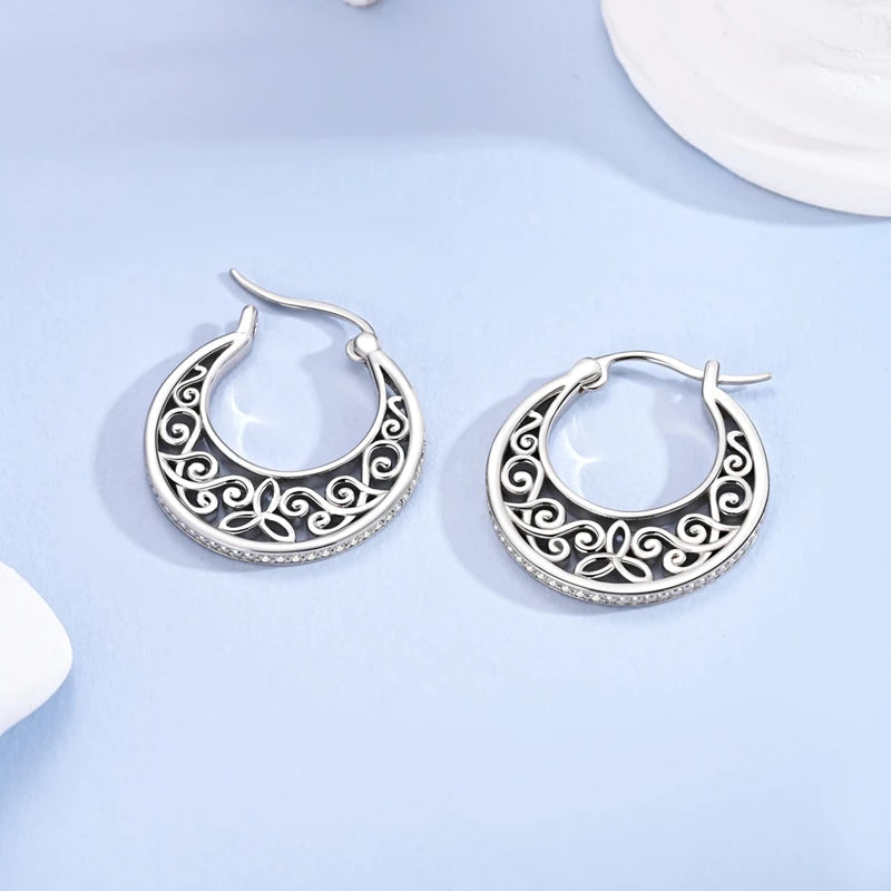 925 Silver Earrings Sparking Dolphin Sloth Cat Football Hoop Earring For Women Girls Anniversary Wedding Jewelry Gifts mbzr