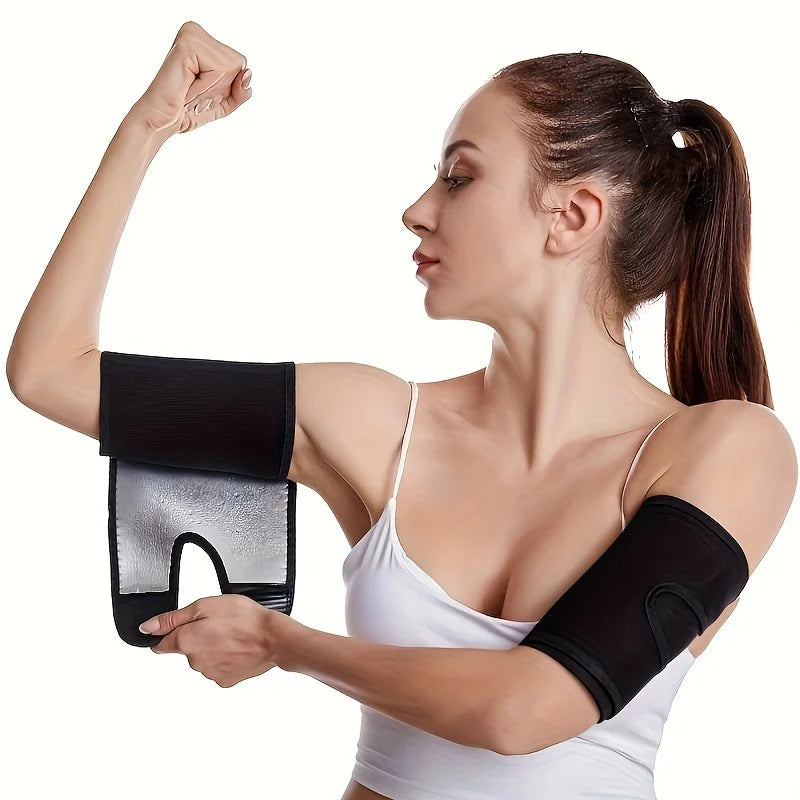 1 pair Arm Bands Sports Protectors Fitness & Body Building Arm Shaping Bands Arm Sauna Suffocating Sweat Sports Fitness Trainers mbzr
