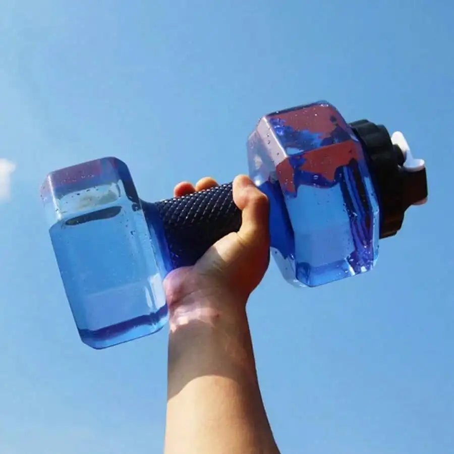 2.2L Dumbbell Shaped Kettle Sport Water Bottle Fitness Cycling Water Bottle Creative Summer Water Drinks Bottle mbzr