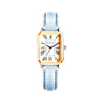 Fashion Retro Digital Dial Casual Watches Square Leather Strap Fashionable Clock Quartz Wristwatch for Women Gift mbzr