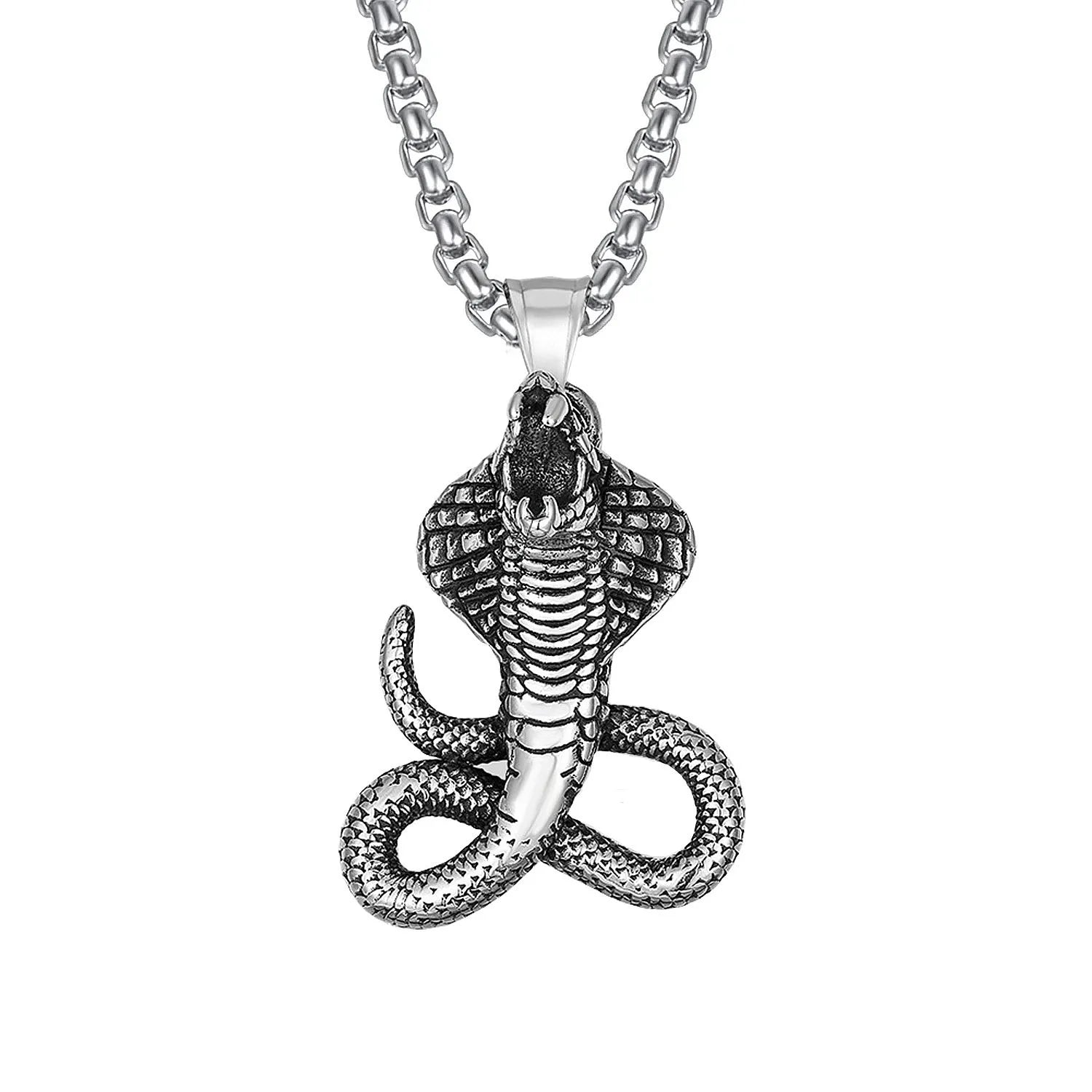 2025 New Hip Hop Retro Titanium Steel Necklace Stainless Steel Claw Totem Pendant
