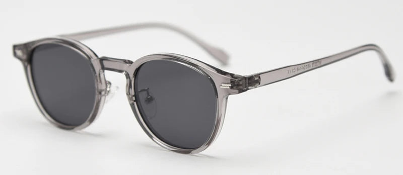 Peekaboo Unisex Polarized Sunglasses Retro Style Ultralight Round Sun Glasses