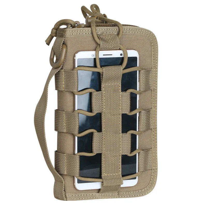 Outdoor Tactical Wallet ID Card Holder Handbags Military MOLLE Credit Cards Organizer mbzr