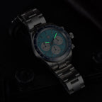 Rollstimi 2026 New Retro Blue Chronograph Luxury Quartz Watch For Men Stainless steel 100M Waterproof Watch Men Japan VK63 Movt mbzr