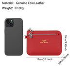 Royal Bagger Short Genuine Leather Wallet Woman New Soft First Layer Cow Leather Purse Ladies RFID Protected Card Holder Clutch mbzr
