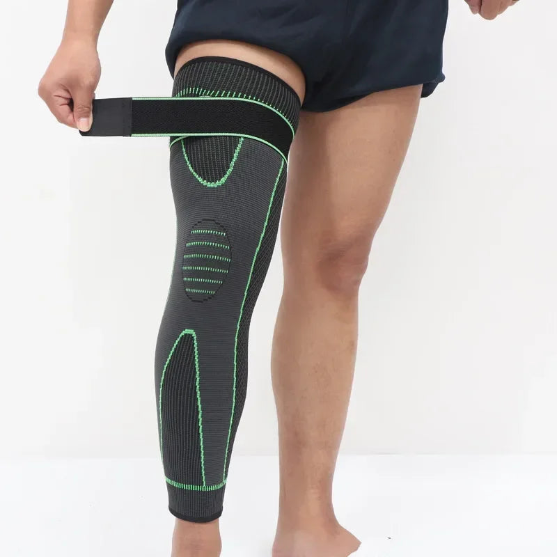 1Pc Leg Knee Support Protectors Knee Support Brace Compression Long Full Legs Sleeve Arthritis Relief Running Gym Sport Knee Pad mbzr