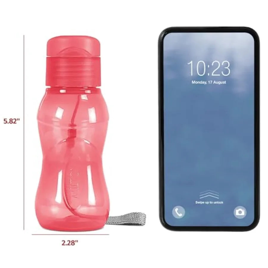 Travel Water Bottle 1Pcs Reusable Sports Bottle with Easy Open Close Lid and Leakproof Neck Food Grade Plastic Water Bottles fo mbzr