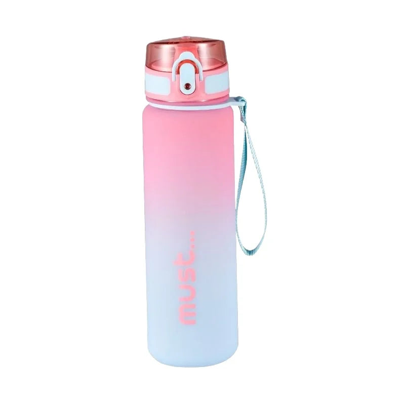 500/650ml Sports Water Bottle High Capacity Plastic Fitness Portable Durable Camping Hiking Workouts Outdoor Sports Cups mbzr