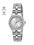 Invicta Authentic Women's Quartz Watch 843836001328 Silver Stainless Steel Bracelet Waterproof 3-Hand Analog Timepiece - Summer
