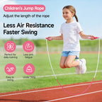 YUEDONG Speed Jump Rope for Kids & Students, Tangle-Free High Speed Skipping Rope with Dual Ball Bearings, Adjustable 2.4m/2.8m mbzr